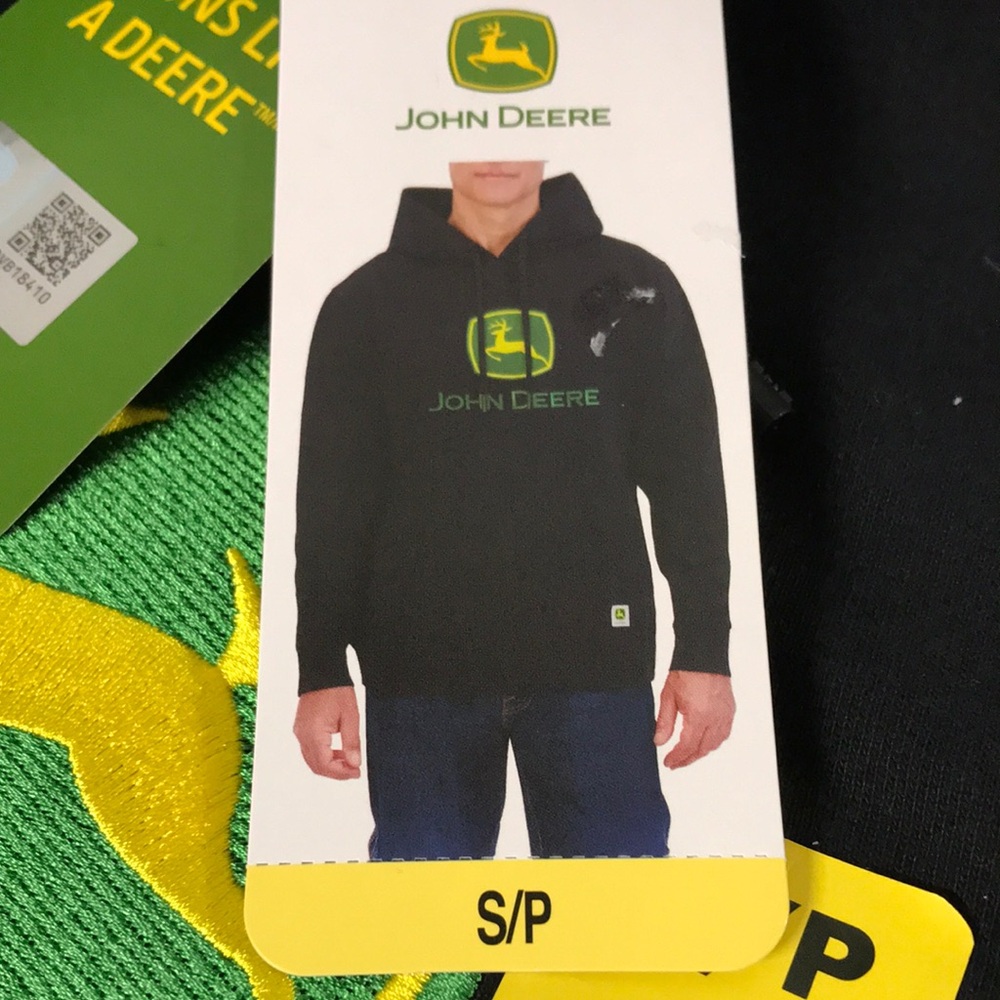 John Deere Black Hoodie Unisex